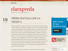 Tablet Screenshot of clarapreda.wordpress.com
