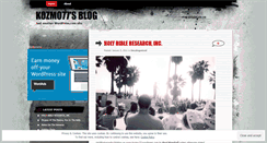Desktop Screenshot of kozmo77.wordpress.com