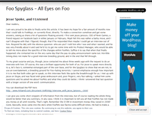 Tablet Screenshot of foospyglass.wordpress.com