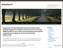Tablet Screenshot of ghazaliyusri.wordpress.com