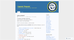 Desktop Screenshot of capsulatimpului.wordpress.com