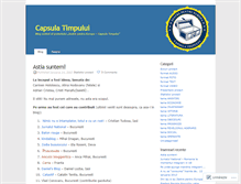 Tablet Screenshot of capsulatimpului.wordpress.com