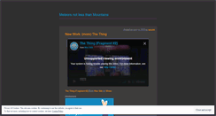 Desktop Screenshot of meteorsnotlessthanmountains.wordpress.com