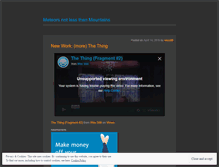 Tablet Screenshot of meteorsnotlessthanmountains.wordpress.com
