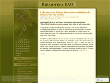 Tablet Screenshot of bibliotecaeao.wordpress.com