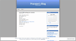 Desktop Screenshot of iampraveen.wordpress.com