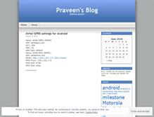 Tablet Screenshot of iampraveen.wordpress.com