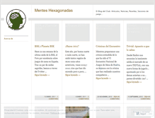 Tablet Screenshot of menteshexagonadas.wordpress.com