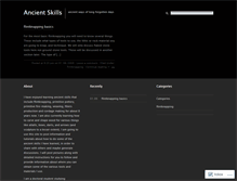 Tablet Screenshot of ancientskill.wordpress.com