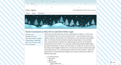 Desktop Screenshot of coldlogics.wordpress.com