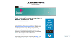 Desktop Screenshot of causeorganizations.wordpress.com