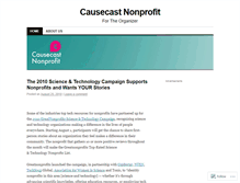 Tablet Screenshot of causeorganizations.wordpress.com