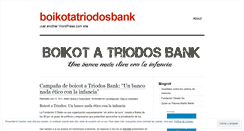 Desktop Screenshot of boikotatriodosbank.wordpress.com