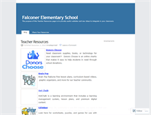 Tablet Screenshot of falconerelementary.wordpress.com