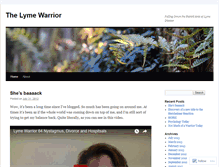 Tablet Screenshot of lymewarriorsblog.wordpress.com