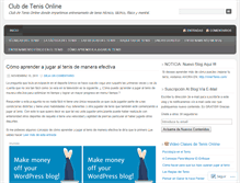 Tablet Screenshot of clubdetenis.wordpress.com