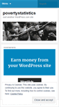 Mobile Screenshot of povertystatistics.wordpress.com