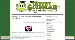 Desktop Screenshot of moneyscholar.wordpress.com