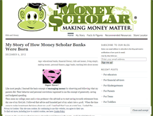 Tablet Screenshot of moneyscholar.wordpress.com