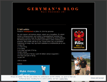 Tablet Screenshot of geryman.wordpress.com