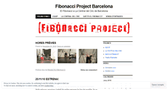 Desktop Screenshot of fibonacciprojectbcn.wordpress.com