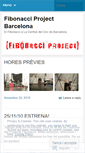 Mobile Screenshot of fibonacciprojectbcn.wordpress.com