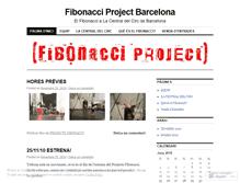 Tablet Screenshot of fibonacciprojectbcn.wordpress.com