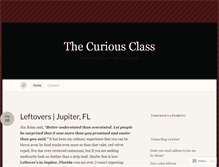 Tablet Screenshot of curiousclass.wordpress.com