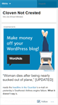 Mobile Screenshot of clovennotcrested.wordpress.com