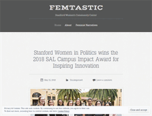Tablet Screenshot of femtastic.wordpress.com