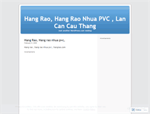 Tablet Screenshot of hangrao.wordpress.com