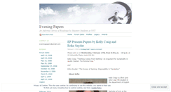 Desktop Screenshot of eveningpapers.wordpress.com