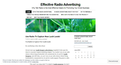 Desktop Screenshot of effectiveradioadvertising.wordpress.com