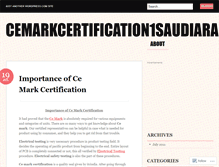 Tablet Screenshot of cemarkcertification1saudiarabia.wordpress.com