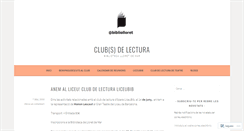 Desktop Screenshot of clublecturabiblloret.wordpress.com