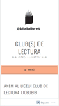 Mobile Screenshot of clublecturabiblloret.wordpress.com