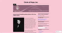 Desktop Screenshot of circleofhopeinc.wordpress.com