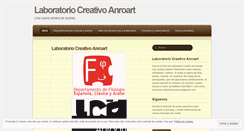 Desktop Screenshot of laboratoriocreativoanroart.wordpress.com