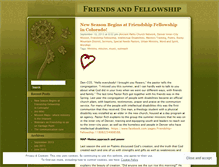 Tablet Screenshot of friendsandfellowship.wordpress.com
