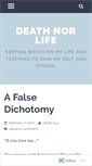 Mobile Screenshot of deathnorlife.wordpress.com