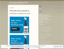 Tablet Screenshot of museumofmodernfiction.wordpress.com