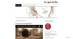 Desktop Screenshot of cequetulis.wordpress.com