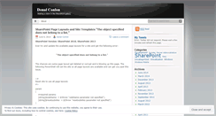 Desktop Screenshot of donalconlon.wordpress.com