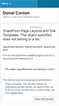 Mobile Screenshot of donalconlon.wordpress.com