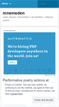 Mobile Screenshot of mnemeden.wordpress.com