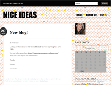 Tablet Screenshot of niceideasforall.wordpress.com