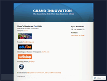 Tablet Screenshot of grandinnovation.wordpress.com