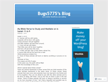 Tablet Screenshot of bugs5775.wordpress.com