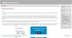 Desktop Screenshot of agapecorner.wordpress.com