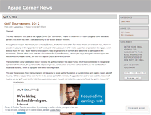 Tablet Screenshot of agapecorner.wordpress.com